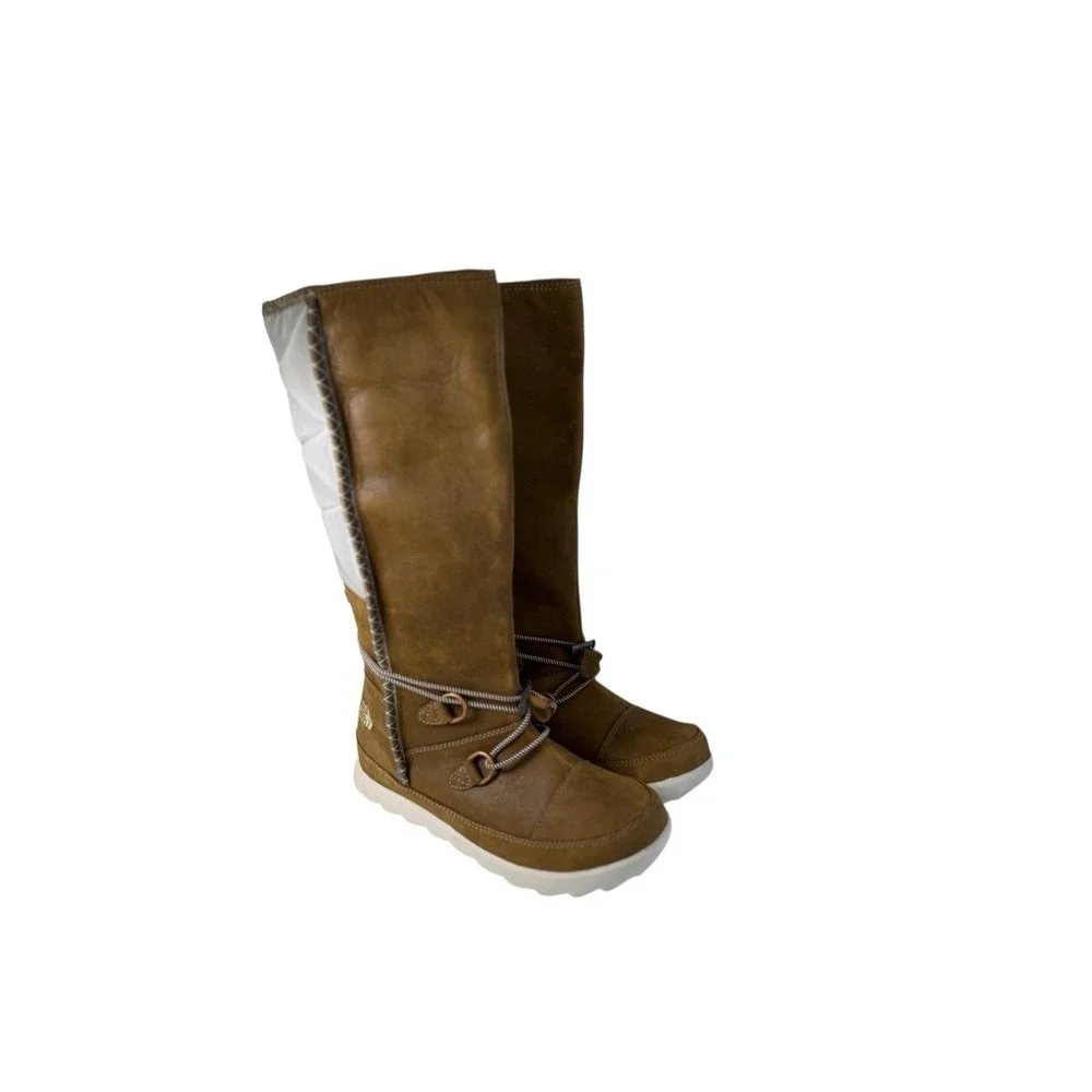 The North Face Sisque Waterproof Tall‎ Brown/Ivory Boot Women's Size 7 No Box